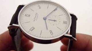 Nomos Tangente Datum KeepTheTimecom [upl. by Vigen]