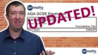 UPDATED AQA Foundation Nov 2024 Predicted Maths GCSE Paper 2 Calculator Calculator Exam 83002F [upl. by Nitsrek]