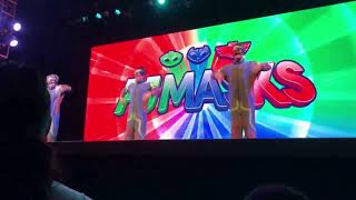 PJ Masks Show Theme Song  Live Show  Catboy Gecko Owlette  Anaheim Ca  Time to Be a Hero 2018 [upl. by Aivull]