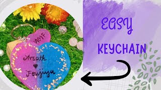 easy keychain making jesmi resinarts [upl. by Ymme306]