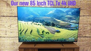 TCL 85 Inch 4K UHD Unboxing  TCL 85 inch Model P745  TCL Google Tv  Impression  How big is it [upl. by Durston]