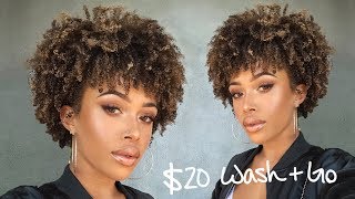 My BEST Wash amp Go on Natural Hair  Type 4 [upl. by Ettesil]