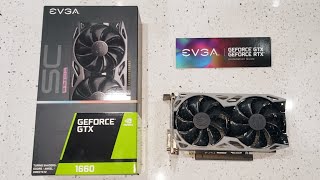 Placa de vídeo nvidia 1660 sc ultra gaming evga 6gb gddr5  unboxing instalação e teste em jogos [upl. by Sada]