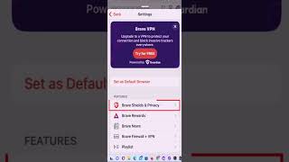 How to Turn On or Off PopUps on the Brave Browser Using an iOS Device smartphone tutorial tech [upl. by Senecal]