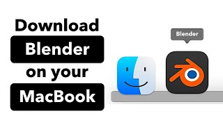 Download Blender on MacBook [upl. by Artima]