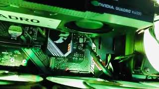 Quadro K6000 prueba temperaturas y fps cinebench r15 [upl. by Adrell]