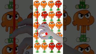 darwin Line correct puzzle Game shorts gumball darwin [upl. by Garrot359]