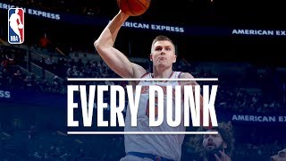 Kristaps Porzingis Steven Adams and Every Dunk From Wednesday Night  Dec 27 2017 [upl. by Einuj]