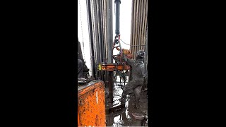 Service Company Casing Running Job rig service drilling oil tripping [upl. by Rayle]