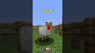 POV Youre a Chicken in Minecraft [upl. by Nnanaej]