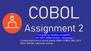 COBOL Assignment2 [upl. by Chao320]