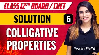 Solutions 06  Colligative Properties  Class 12thCUET [upl. by Astera]