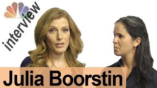 JULIA BOORSTIN  Interview a Broadcaster  American English Pronunciation [upl. by Eihtak]