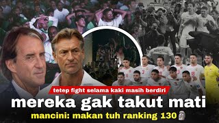 Itu Gila Mereka Bahkan Bisa Lari Sampai 100 Menit Mancini Dibilangin Gapercaya Publik Arab Demo [upl. by Ttenna]