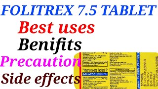 Folitrex 75 tablet best uses benifits precaution and side effects in hindi [upl. by Aneehsirk]