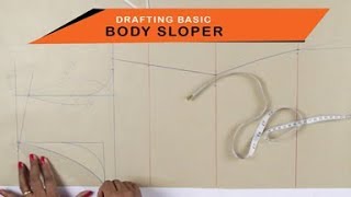 Lesson 2  How to make a simple Kurtidress  drafting pattern on paper body sloper  easy DIY [upl. by Al]