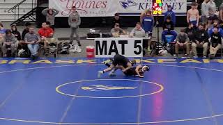 Midwest Duals 2024 Jack Sponenburgh over Bryce Walter fall 27 [upl. by Neelloj]