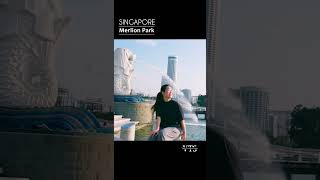 Merlion Park Singapore  Singapore Travel [upl. by Anoirtac]