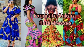 Exquisite Ankara flare dresses 2024  Ankara Long gown styles  Ankara styles for ladies [upl. by Dviad]