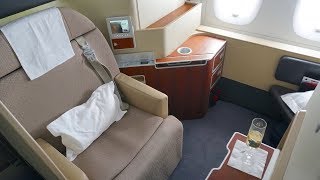 Qantas First Class Review  Airbus A380  QF1 Sydney to London The Kangaroo Route [upl. by Leamiba386]