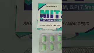 Mits 15mg Tablet Uses Mits 75mg To tablet Uses Mits Tablet Side Effects Meloxicam [upl. by Engenia]