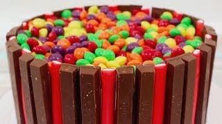 DIY Desserts Yummy Skittles Cake and More Tasty Cakes by Hooplakidz How To [upl. by Nyrehtak]