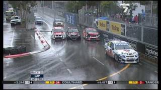 V8 Supercars 2010  Sydney Telstra 500 Wet Weather Carnage [upl. by Ialokin]