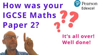 How was your Edexcel Maths IGCSE Maths Paper 2 edexcel igcse maths [upl. by Lidaa]