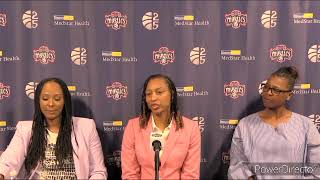 Washington Mystics Inaugural Hall of Fame Class of Vicky Bullett Chamique Holdsclaw amp Murriel Page [upl. by Aelat]