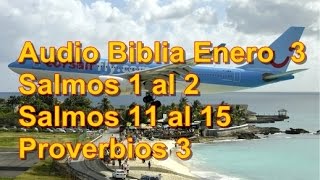 Audio Biblia Enero 3 Salmos 1 al 2 Salmos 11 al 15 Proverbios 3 [upl. by Aneri]