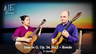 WE Guitar Duo F Carulli – Duo in G Op 34 No 2 Rondo  Classical Guitar Music [upl. by Ayotal]