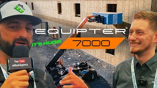 NEW Equipter 7000 Giant Boom Lift Trailer for Roofing [upl. by Jerrilee535]