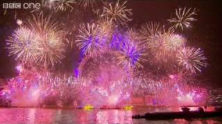 London Fireworks on New Years Day 2011  New Year Live  BBC One [upl. by Isabelle]