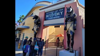 Mummy Ride Breaks Down at Universal Studios Hollywood  March 20 2022 [upl. by Suedaht]