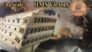 184 Scale Model  HMS Victory  2019 Build Montage  Part 3 [upl. by Kenlay]