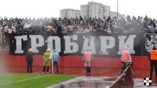 Grobari u Novom Sadu  Donji Srem  Partizan 03052014 [upl. by Asalocin505]