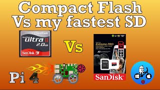 Compact flash Vs Sandisk Extreme Pro A2 SD Raspberry Pi 4 [upl. by Prober]