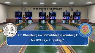 Kegelfreunde Obernburg 4  SG SulzbachNiedernberg 2  Mix KVALiga 1 [upl. by Aetnahs]