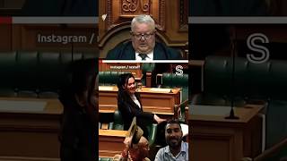 Haka in NZ parliament over contentious treaty bill shorts [upl. by Socrates282]