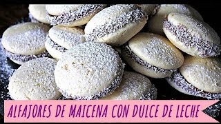 ALFAJORES DE MAICENA CON DULCE DE LECHE RIQUÍSIMOS [upl. by Yelik]