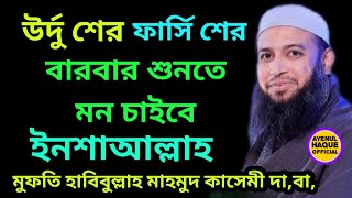 হাবিবুল্লাহ মাহমুদ কাসেমী হুজুরের খুব সুন্দর উর্দু শের ফার্সি শের Urdu sher Habibullah Mahmud kasemi [upl. by Morry887]