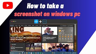 How To Take a Screenshot On PCLaptopComputer Any Windows [upl. by Haldan305]