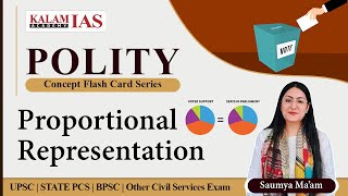 How Proportional Representation Works Polity For UPSC  IAS  State PCS [upl. by Frances]