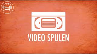 Geräusch einer Videokassette VHS beim Spulen Vintage Sound zum Entspannen und Einschlafen [upl. by Barnabas]