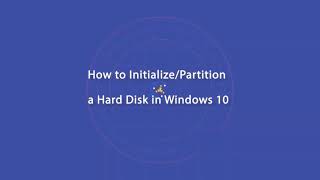 How to Initialize and Partition a Hard Disk in Windows 10 [upl. by Aynahs]