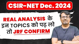 CSIR NET 2024  Real Analysis  Important Topics Weightage amp Books by GP Sir [upl. by Atinet794]