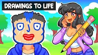 Our DRAWINGS come to LIFE in Roblox [upl. by Marrilee]