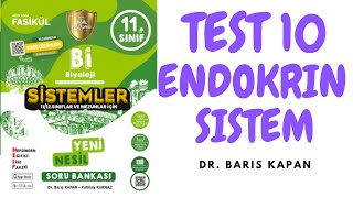 2022TAYFA TEST 10 ENDOKRİN SİSTEM [upl. by Corneille]