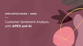 Customer Sentiment Analysis with APEX and AI [upl. by Yasibit]