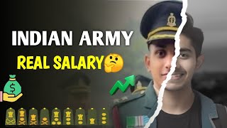 Real salary of an Indian Army Officer  Indian Army Rank and Salary  Promotion  Motivation🔥 [upl. by Airbmak]